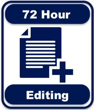 72 Hour Editing Service